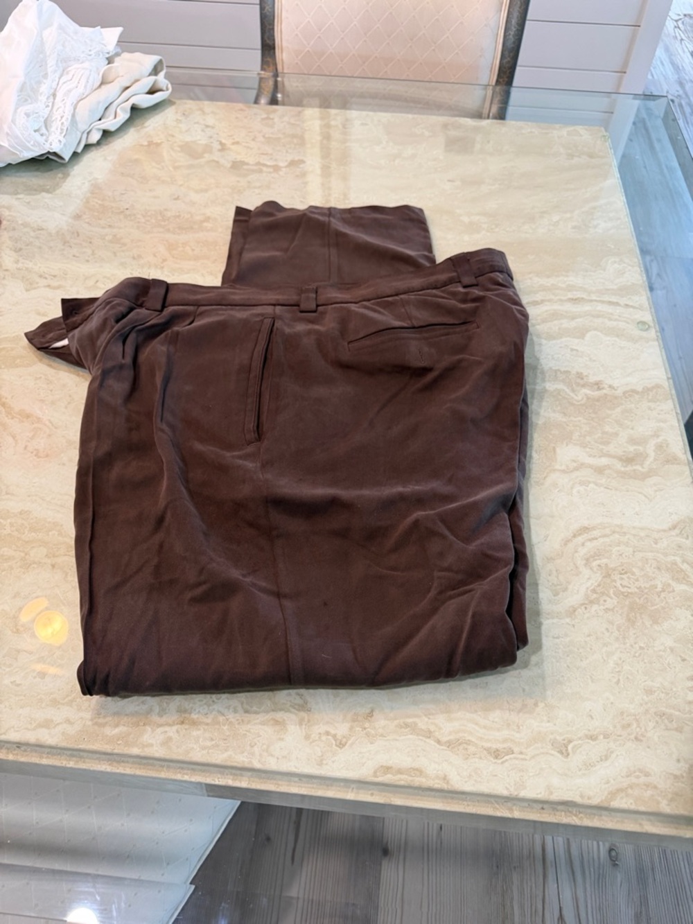 Tommy Bahama Men's Dark Brown Dress Pants - Classic Tailored Style
